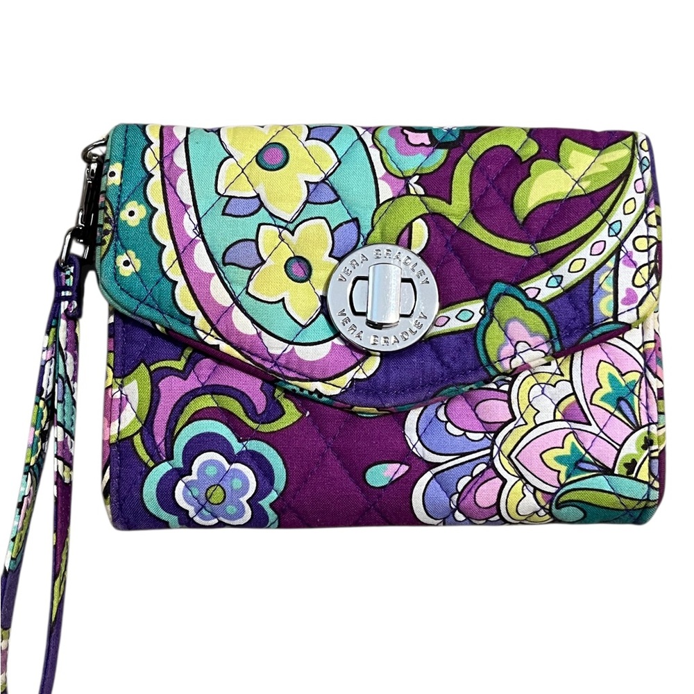 Vera Bradley Multicolor Floral Wristlet/Wallet  - Fits a SMARTPHONE